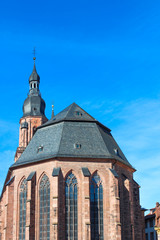Fototapeta na wymiar The Church of the Holy Spirit (In german Heiliggeistkirche) Heidelberg Baden-Württemberg Germany
