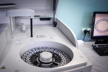 Laboratory tests for the presence of coronavirus COVID-19. Blood test in the hospital.