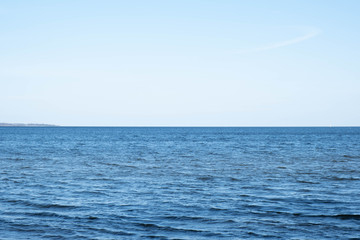 on the horizon exit to the endless blue sea