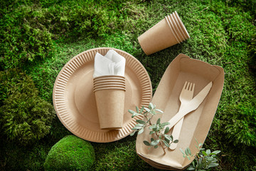 Eco-friendly, stylish, disposable, convenient, beautiful recyclable tableware.