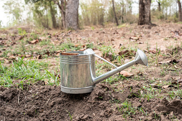 watering can in the garden