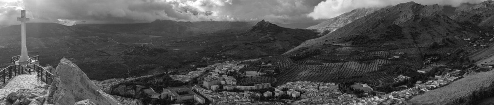 View from Jaen Castle, Andalusia, Spain
