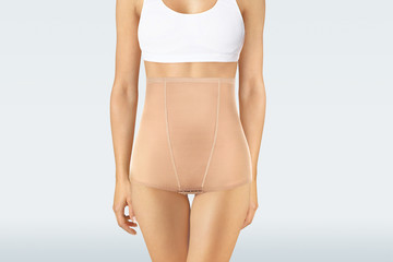 Postnatal Bandage. Medical Compression underwear. Orthopedic bandage underpants for lowering of the...