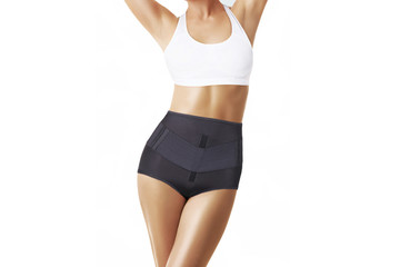 Postnatal Bandage. Medical Compression underwear. Orthopedic bandage underpants for lowering of the...