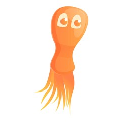 Funny parasite icon. Cartoon of funny parasite vector icon for web design isolated on white background