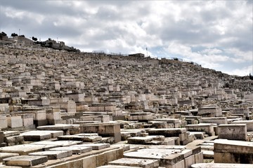 Cementerio del monte de los olivos en jerusalem