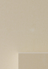 Minimal background for branding and product presentation. Beige fabric geometric podium. 3d rendering illustration.