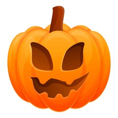 Magic pumpkin icon. Cartoon of magic pumpkin vector icon for web design isolated on white background