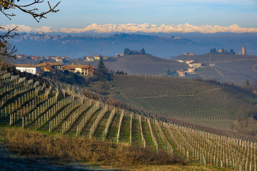 the panorama of Langhe