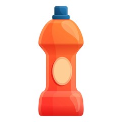 Detergent bottle icon. Cartoon of detergent bottle vector icon for web design isolated on white background