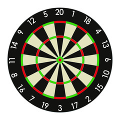 Dartboard professional design vector illustration. 
