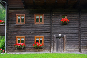 Traditional architecture in South Tyrol, Austria, Europe