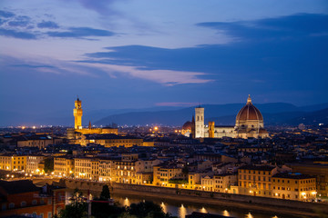 Fototapeta na wymiar Florence at the Evening, Tuscany, Italy