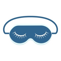 Cotton sleeping mask icon. Cartoon of cotton sleeping mask vector icon for web design isolated on white background