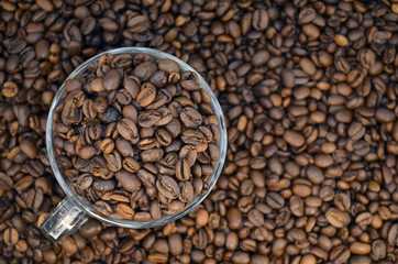 Coffee beans. Arabica. Robusta. Black coffee.