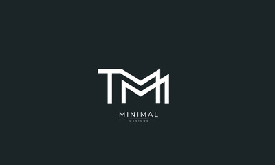 Alphabet letters icon logo TM