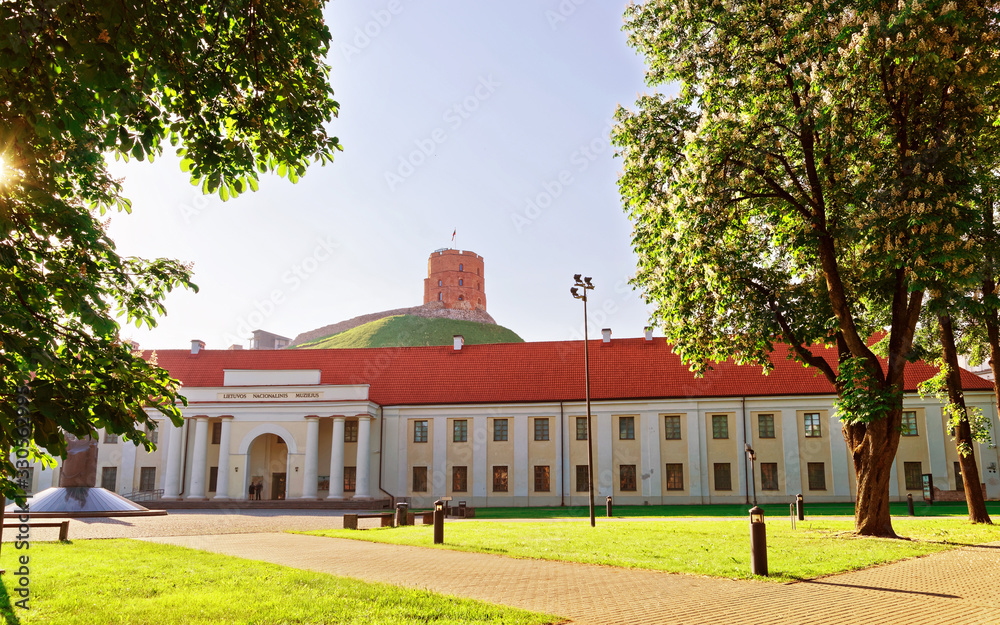 Sticker Gediminas Tower and the National Museum of Lithuania