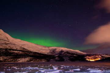 Fototapeta na wymiar Polarlicht, Kafjord, Alta, Norwegen