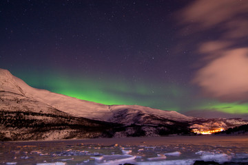 Plakat Polarlicht, Kafjord, Alta, Norwegen