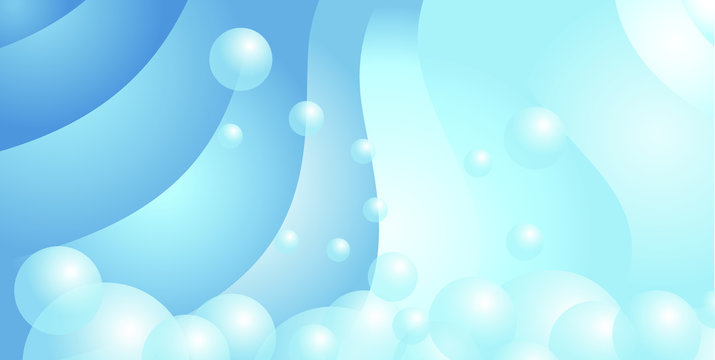 Vector background image of stylized water and air bubbles.