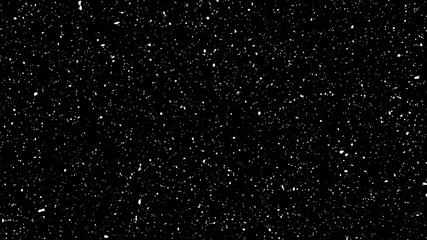 Obraz premium Snowfall overlay isolated in balck background 