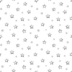Vector seamless star pattern, star quote, saying, retro, wedding, vintage, greeting card, web template.