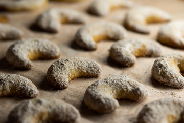 closeup of cookies