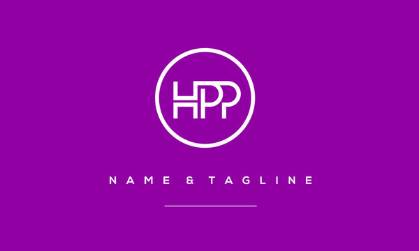 Alphabet letter icon logo HPP