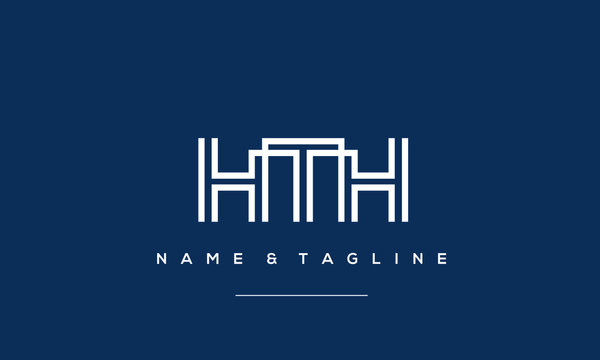 Alphabet letter icon logo HTH