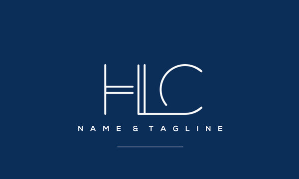 Alphabet letter icon logo HLC