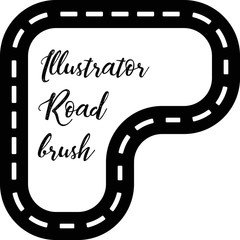 Play mat road brush for illustrator 