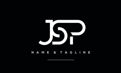Alphabet letter icon logo JSP