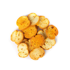 Crunchy Croutons, Bruschetta Crackers, Rusks or Small Fried Bread