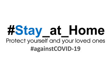 Obraz premium Coronavirus covid-19 stay at home
