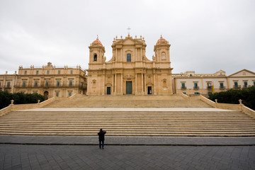 the baroque cathedral of Noto, in Sicily Italy.