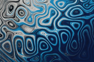 Abstraction in color with various forms 