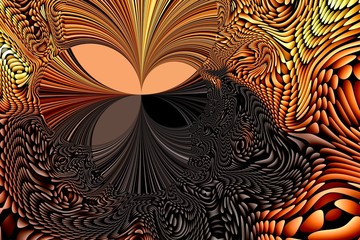 Abstraction in color with various forms  