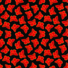 Butterflies seamless pattern. eps10 vector stock illustration