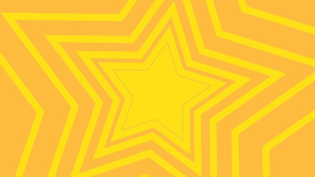 Comic 2d animation background 4k cartoon video yellow star animation	