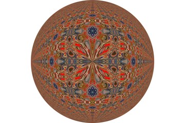 Abstraction in color with various forms  