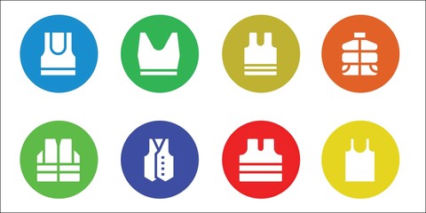 sleeveless icon set