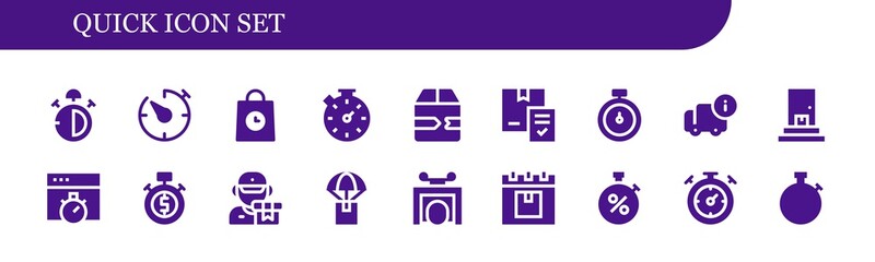 quick icon set