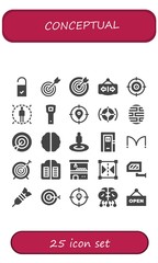conceptual icon set