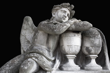 Guardian Angel. Grief for the sins of man
