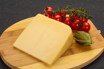 Hard parmesan cheese piece