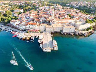 The old town in Krk, Krk Croatia