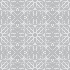 Fototapeta premium Vector ornamental seamless pattern. Geometric pattern in the oriental style. Pattern added to the swatch panel.