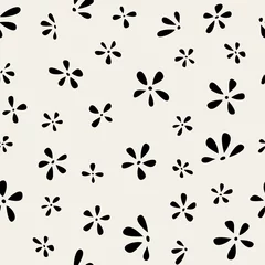 Cercles muraux Petites fleurs Motif floral sans couture avec petites fleurs. Illustration sans fin simple de vecteur.