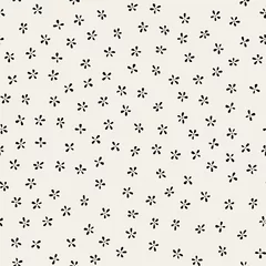 Wallpaper murals Small flowers Seamless abstract floral pattern. Vector background with small minimalistic flowers. Trendy spring summer texture for your design