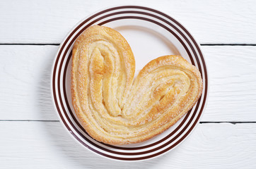 Sweet palmiers pastry